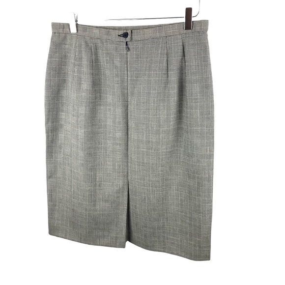 Pendleton Wool Microplaid Tartan Pencil Skirt Petite 14 - Picture 3 of 5